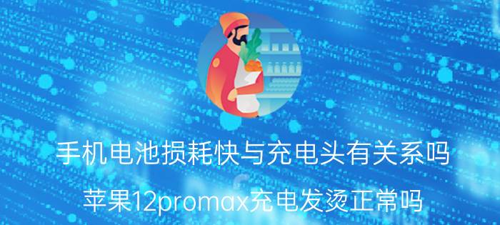 手机电池损耗快与充电头有关系吗 苹果12promax充电发烫正常吗？